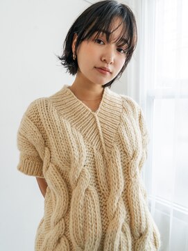 ベター(better) シャギーボブにニュアンスパーマをかけてコケティッシュな印象に