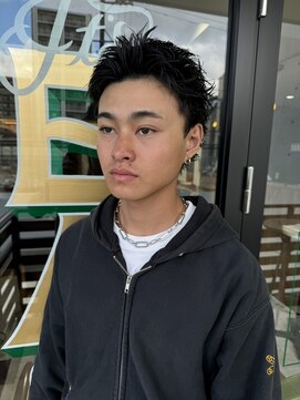 ザスーツブラザーズ(THE SUITS BROTHERS) MEN'SHAIRウルフカルマパーマメンズショートイージーパーマ