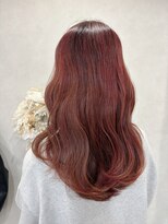 ハイバレーヘアーメゾン(HIGH VALLEY HAIRMAISON) ロングレイヤー波巻きカール顔周りカット岡山南中央町