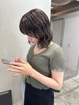 リブロ(LiBro)&nbsp;こなれミディダークアッシュくるくるパーマウェーブミディアム