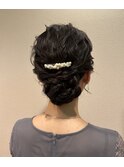 シニヨン　ヘアアレンジ
