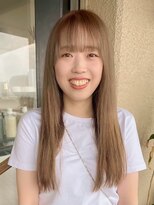フィルム(FiLMs) ブリーチなしダブルカラー/ミルクティーベージュ/ストレートヘア