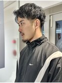 men'sスパイキーショートブルーブラックメンズブリーチなし原宿