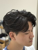 バース 梅田中崎町店(BIRTH)&nbsp;ニュアンスパーマセンターパートフェザーパーマワンカールパーマ