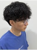 メンズマッシュパーマシャドウパーマルーズパーマ刈り上げ