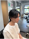センターパートウルフ