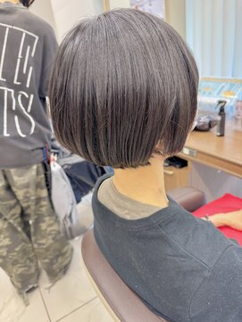 アッシュ 下北沢店(Ash) ショートからボブ少しづつのばしていく黒髪ショートボブ