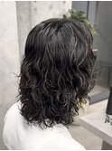 MEN’S HAIR/サーフカール/刈り上げセンターパート
