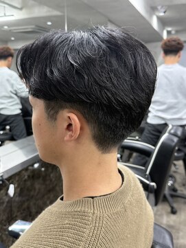 ニコ トウキョウ ロジック(nico TOKYO Logic) メンズセンターパート曲がる縮毛矯正アップバング