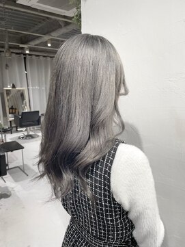 インク(inc) シルバーグレージュブリーチリタッチハイトーン