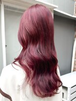 ラレイ ハラジュク(Lalei harajuku)&nbsp;【白石】ブリーチなし赤髪ワインレッド暖色ロング艶カラー原宿