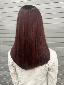 ロックス バイ マグ 松本(rocks BY MAG) チェリーレッド暖色カラーボルドーワインレッド春カラー