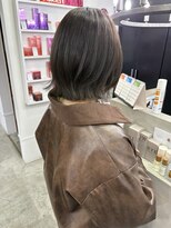 ルームスヘアー(Rooms Hair)&nbsp;ボブレイヤー×オリーブグレー