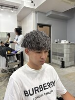 サンズ 梅田 中崎町(SUNS) 【梅田】ホワイトメッシュ×ツイストスパイラルパーマ
