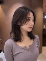 サボ 栄店(sabo) 耳かけミディアム × グレージュ