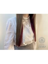 ヘアメイクサロン ゼロ(ZERO)&nbsp;ロングに変身でインナーカラーまで☆ミ