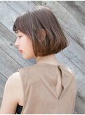 柔らかグレージュとボリュームボブ☆