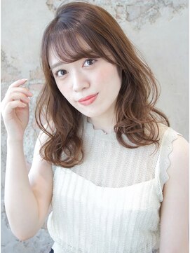 アフロート ルヴア(AFLOAT RUVUA) 大人可愛いゆるふわパーマのショコラブラウンカラー