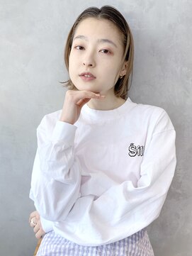 アイティー バイ アルバム 中野店(IT by ALBUM) ナチュラルボブ_ショコラベージュボブルフベビーバング_48502