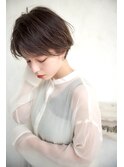 ナチュラルマッシュ丸みショート/小顔ひし形シルエット/船橋