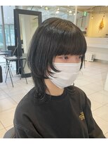 アクアオモテサンドウ(ACQUA omotesando)&nbsp;＊ネオウルフレイヤーカット！黒髪ウルフヘアミディアムレイヤー