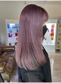 Hona hair ☆ パールピンクラベンダー×艶ストレート