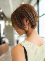 エースハバナ 渋谷(1 HAVANA)&nbsp;ヌーディカラー/前下がりボブ/小顔ヘア/大人ボブ