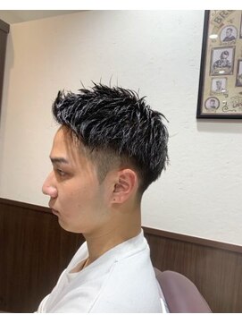 モッズヘアメン 名護大東店(mod's hair men) ワイルドツーブロック/アップバングウェットショートｎ名護大東