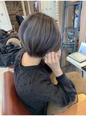ショート×ハイライトアッシュカラー