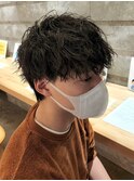 ツイストスパイラルパーママッシュメンズパーマ波巻きパーマ