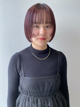 ハルフウェイ(haLfway) パツッとサイドバングボブ