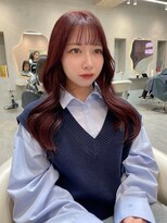 グロー 大宮(GLROW)&nbsp;韓国風くびれヘア　顔まわりカット　暖色系カラー艶カラー