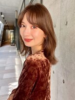 ラフ フロム ガーデン(Laf from GARDEN)&nbsp;韓国風ミディ/似合わせカット/ハッシュカット/レッドブラウン