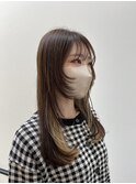 イヤリングカラー×顔周りレイヤー
