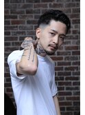 アップバングショート×フェード <池袋> <理容室> <バーバー>