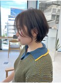 黒髪カタログ/ボブルフ/小顔に見せるヘア/ワンレン
