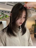 パーマ落としてレイヤーカット*