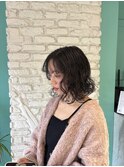 緩めふわふわボブパーマ【MOMOKA】