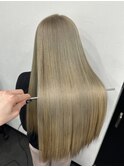 ロングヘア 縮毛矯正 ブリーチ ハイトーン 髪質改善 赤坂見附