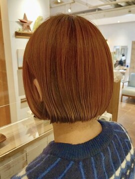 ミスト(mist) 〔mist：宇江城〕アプリコットオレンジ/耳かけボブ/ミニボブ #16