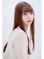 グレイス ヘアドレッシング 鷹匠(grace hair dressing)&nbsp;ストレートロング×マロンベージュ