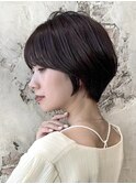 “岩田莉奈”地毛風縮毛矯正美髪髪質改善ショートボブ　新宿