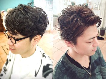 ヘアーアンドネイルサロンブルー(hair & nail salon BLUE)の写真/【綱島駅徒歩30秒】3席のみマンツーマン接客だから美容室苦手なメンズも安心〔メンズカット/メンズパーマ〕