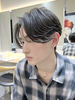 men's/メンズ/ブルーブラック/フェザーパーマ/サーフカール/原宿