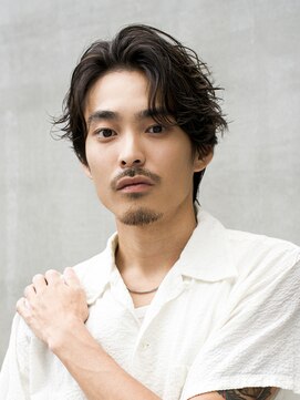 メンズヘアセンス 渋谷(MEN'S HAIR SENSE) フェザーパーマ/センターパート/シャドウパーマ/メンズ/眉毛