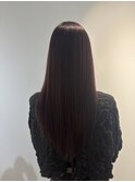 艶髪ワインレッドカラー赤羽美容室