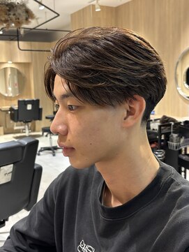 毛流れスタイル×テーパーフェード