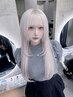 (ホワイト専用)ホワイトリタッチ+ホワイトカラー+髪質髪質改善前中後処理