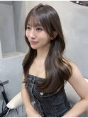 □大宮顔周りレイヤーカットハッシュカット髪質改善ブリーチなし