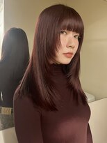 ユーリ(JUURI)&nbsp;レッド/ボルドー/髪質改善カラー/レイヤーカット/顔回りカット